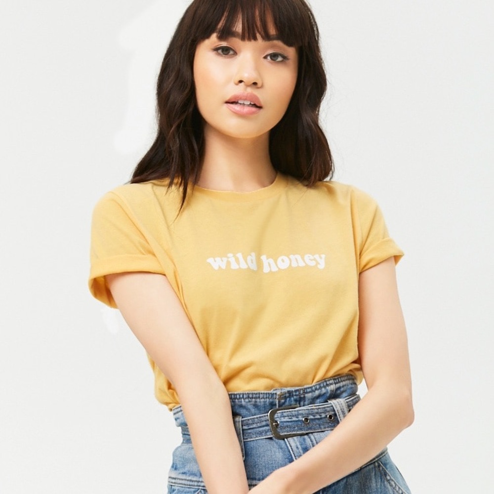 Wild Honey Yellow Graphic Tee